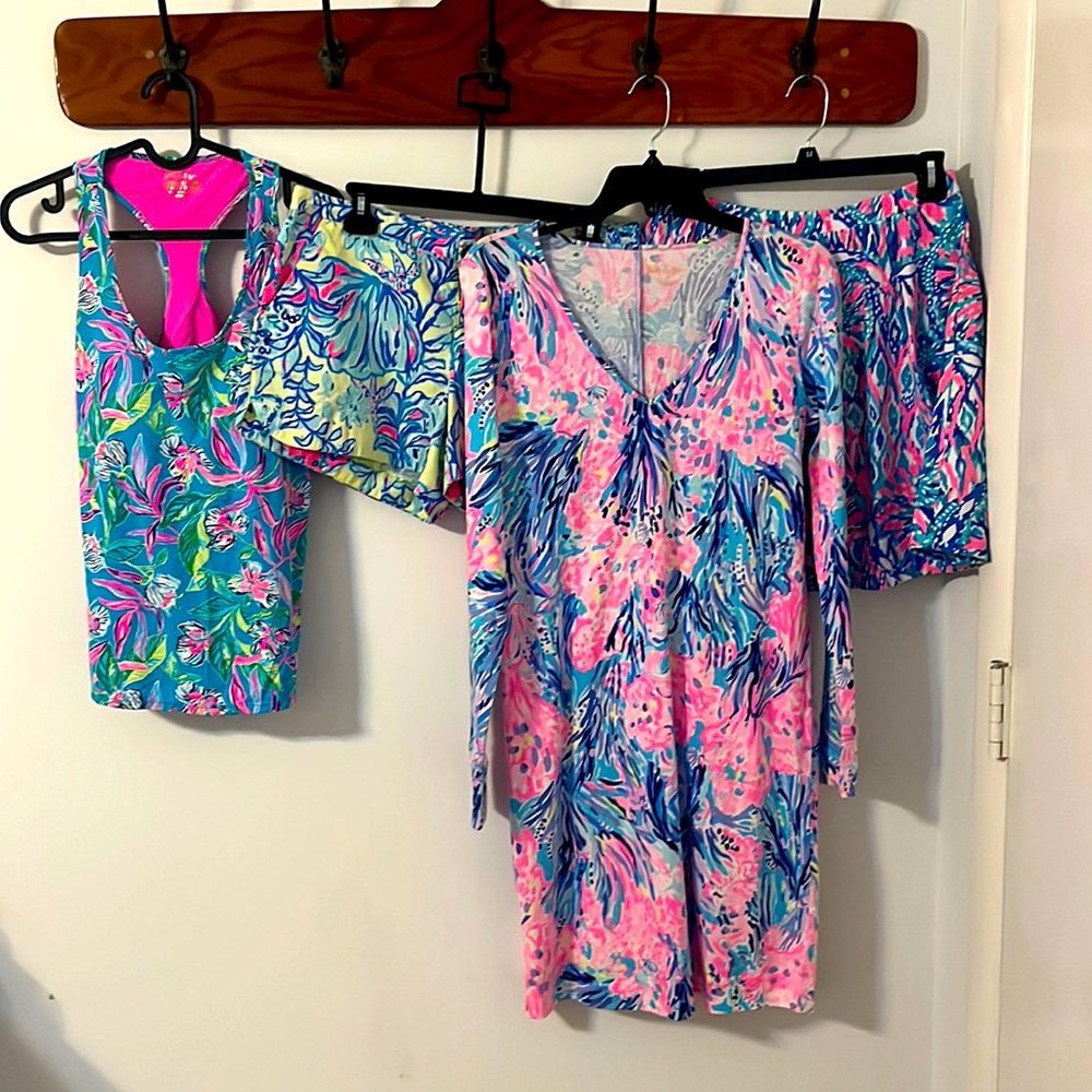 Lot of Lilly Pulitzer—Shorts: size 8, Dress-skirt-top: all size M